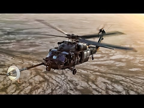 Helicopters Refueling Inflight • Slow Motion