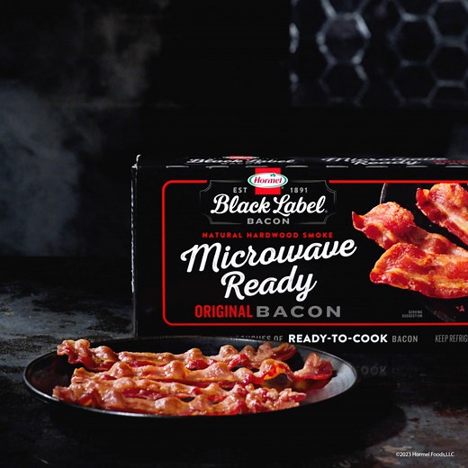 Raw to perfectly crispy in less than three minutes? Not too good to be true. | BLACK LABEL Bacon | Facebook