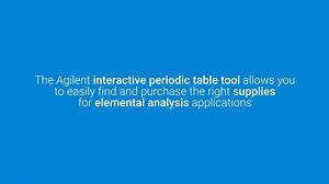 Easily and quickly find the right single-element supplies with our new interactive periodic table. Just choose your element, click its symbol to learn more, and place your order in seconds. Watch extended video: https://bit.ly/43uSq47 | Agilent Technologies | Facebook