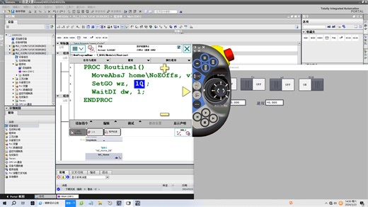 PLC6：机器人SetGo指令定位导轨