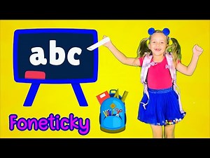 ABECEDA pro Děti | Učíme se Písmenka Foneticky a Zábavně | Školní Pomůcky | Dětské Vzdělávací Video