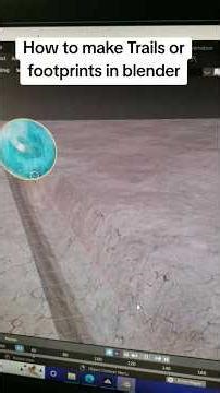 Footprint trail tutorial #blender #fypage #animation #bossposes #filmmaker
