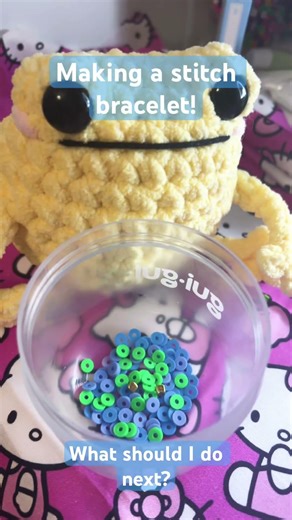Making a stitch bracelet!#stitch#bracelet