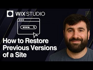 How to Restore Previous Versions of Your Site on Wix Studio