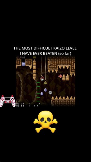 THE MOST DIFFICULT KAIZO LEVEL I'VE EVER BEATEN IN MY LIFE (so far) 🔥☠️🔥 #kaizomario #nintendo