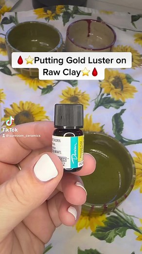16K views · 349 reactions | Applying gold luster directly on raw clay ✨喝#sunroom_ceramics #homepotterystudio #pottery | Sunroom Ceramics | Facebook