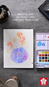 13 reactions | of how to use the Koi Water Colors Iridescent Medium...