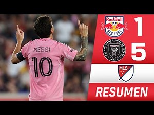 OTRA NOCHE ESTELAR de MESSI. GOLAZO y DOBLETE en GOLEADA del INTER MIAMI vs New York RED BULLS | MLS