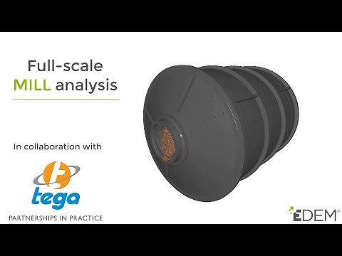 EDEM Simulation of Full Scale Mill