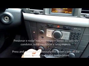 Opel (Vauxhall) Vectra air conditioning control.