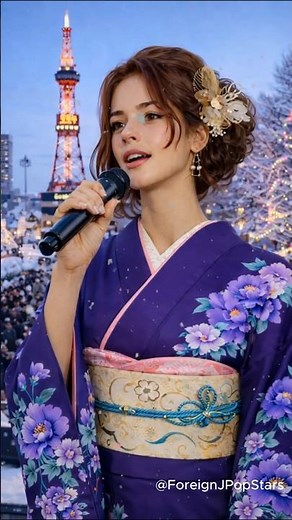 🇷🇺 ロシア風コンセプト❄️着物で魅せる🎤永井裕子「雪國」｜札幌の雪景色に重なる切ない想い｜AIリップシンク #演歌 #着物 #歌ってみた