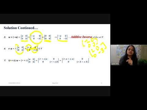Vector Spaces | Example of a set of matrices of order 2x2