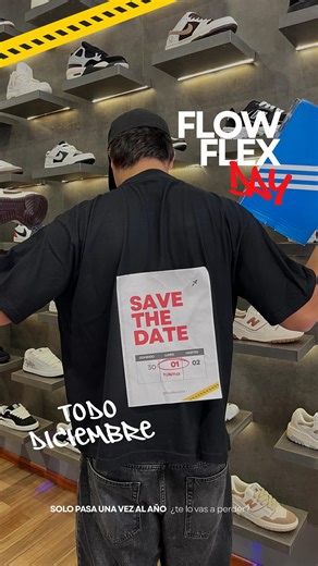 Flow Flex on Instagram: "Diciembre ya llego a Flow Flex🔥🔥🔥 FlowFlex Day ya empezó y durante todo el mes activamos beneficios especiales: 🔥 Promos de diciembre: • 3x2 en todos los pares. • 50% off en la segunda unidad. • Válido en efectivo o transferencia durante todo diciembre. 🎉 Y además, eventos especiales todos los viernes y sábados: Música, juegos, regalos, descuentos, cajas de outlet y toda la movida FlowFlex para que vivas el mes a pleno. Diciembre se vive distinto acá. Bienvenido/a a