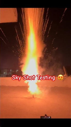 Diwali Sky Shot Testing 🤠😍| #fireworks #firecracker #skyshot #skyshotcrackers #shorts