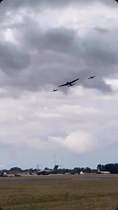 A fantastic performance by #BBMF of Lancaster, Spitfire and Hurricane display at #RIAT2025 #lancaster #spitfire #hurricane | 303 Jag Squad