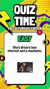 Fast & Furious Quiz! Can you guess them all? 🚗🔥 #quiz #triviatricks #trivia #quiztime