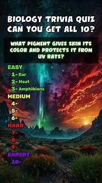 Biology Trivia Quiz 🧬🔬 | Test Your Science Brain