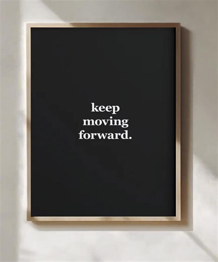 Keep Moving Forward Motivational Poster Wall Art - Etsy