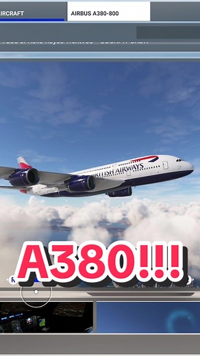 Airbus A380 Now Avaialble on Microsoft Flight Simulator for Xbox 😎✈️ #a380 #airbus #airbusa380 #flightsimulator #msfs2020 #xbox