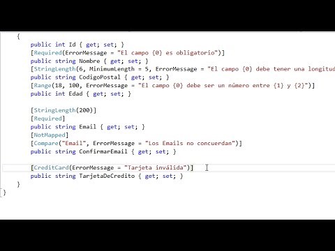 Validando Tarjetas de Crédito en MVC 5 | Validando Modelos | Programando en ASP.NET MVC 5