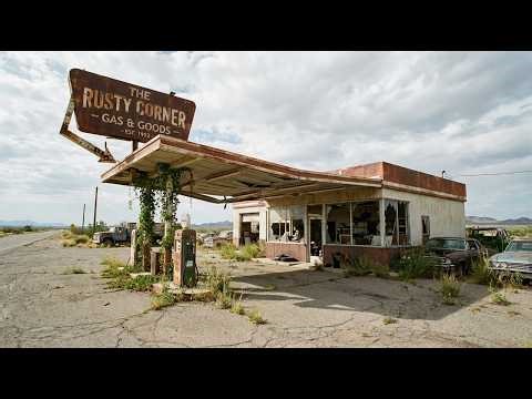 I Turned an Abandoned Gas Station and Turned it into a Vintage Modern Café (ASMR)