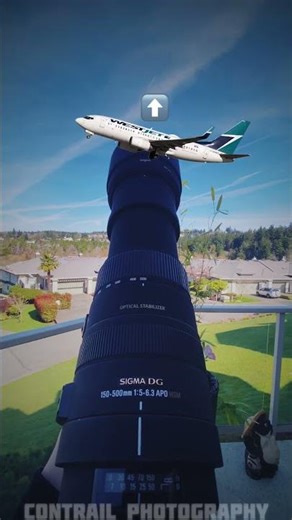 Caught this Westjet with my 500mm lens!!!
