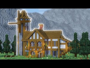 Minecraft : How To Build a Big Medival House | Tutorial