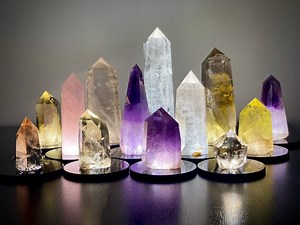 Large Crystal Towers Real Crystal Lamp Crystal Light Fixture Large Gemstone Tower Citrine Lamp Quartz Lamp Gemstone Lamp Amethyst Lamp - Etsy