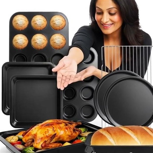 🍰 Nonstick Baking Pans Set | Essential Bakeware for Every Kitchen