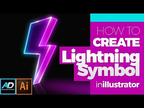 How to Make lightning symbol in illustrator | Adobe Illustrator Tutorial