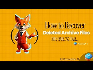 How to Recover Deleted Archive Files like ZIP, RAR, 7Z, TAR...?