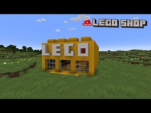 🟦 I Built a LEGO Store in Minecraft!#minecraft #minecraftbuilding