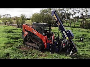 Remote Skid Steer + Revolution Postdriver Combo | Telescopic Swinga