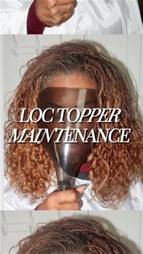 Loc Topper Maintenance | #locextensions #microlocextensions #loctopper #braidlocs