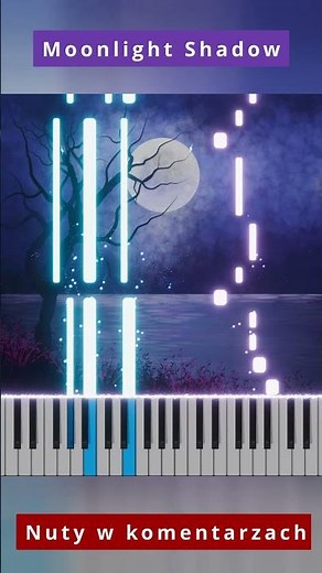Mike Oldfield & Maggie Reilly - Moonlight Shadow 🎹 Piano Tutorial 🔥 Nuty #shorts