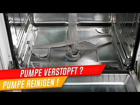 Spülmaschinen Pumpe reinigen, verstopft, Bosch, Siemens, Neff, Constructa, einfach erklärt!