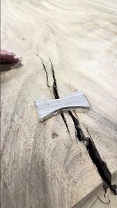 #howto Secure a #table with #wood #bowtie inlays using a #router and a #hammer #diy #diyprojects