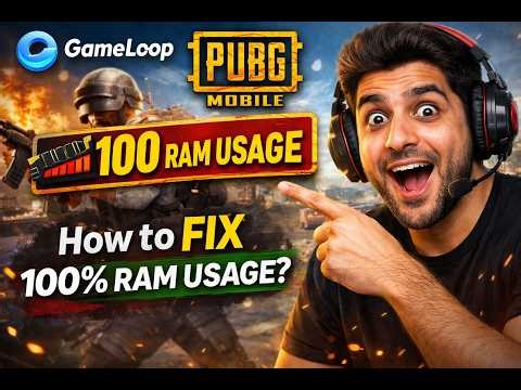 Gameloop 100% Ram Usage Fixed PC Freezing #pubgmobile MineLiveYT