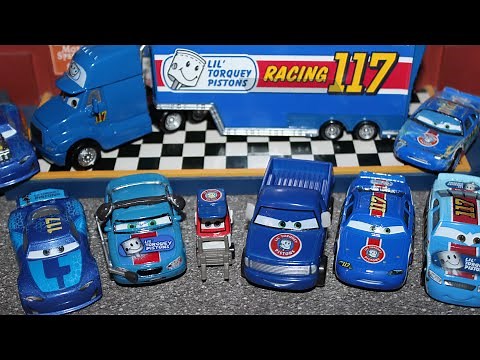 Mattel Disney Cars Team Lil' Torquey Pistons (Spikey, Racer, Hauler, Pitty) Piston Cup Teams Ep. 11