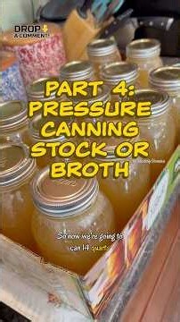 How to Pressure Can Stock or Broth #pressurecanning #canning #canningandpreserving