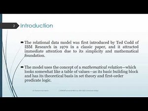 Lect8 Part1 - Relational Algebra (Part 1)