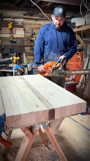 Jake Lacombe on Instagram: "#garagebeerswoodworks #DIYProject #dadlifebelike #epoxy #chainsaw"