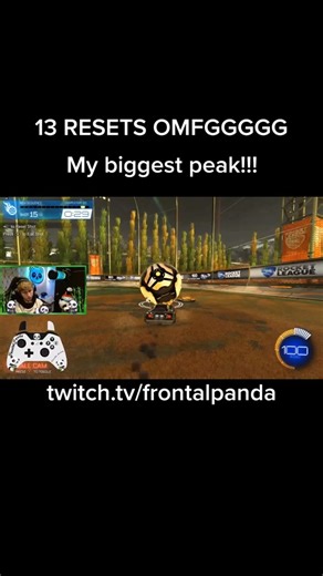 Wth was that recovery. BUY HOLY MY MOST CONTROLLED CLIP?! #rl #rocketleague #fyp #frontalpanda