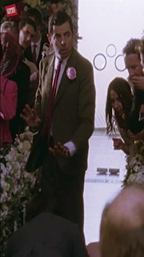Who invited Mr. Bean to a wedding?