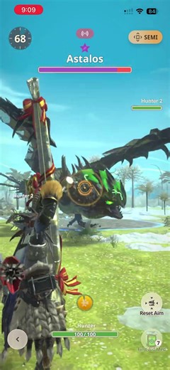 2 Hunters versus 6 star 🌟 Astalos in MH Now #gaming #mhnow #mhrise #