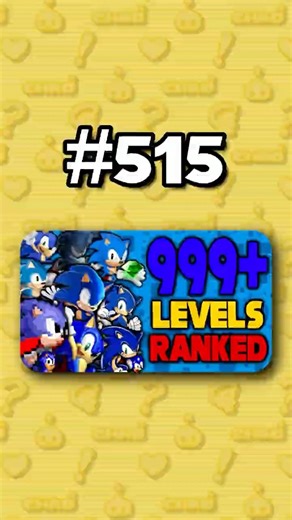 Number 515 - Ranking ALL 999+ Sonic Levels from Worst to Best #sonicthehedgehog