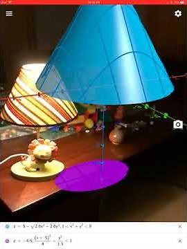 Modeling a Lamp Shade + Base in GeoGebra Augmented Reality