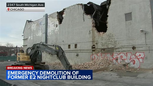 Motor Row, Chicago demolition of E2 nightclub begins at 2347 S. Michigan Ave, where 21 died in 2003 stampede