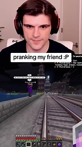 alondrissa hit by minecraft train #qsmp | prank