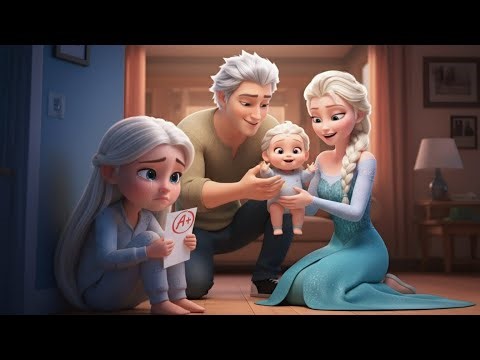💔😭 Elsa’s Daughter Cries with an A+ in Hand While the Family Only Celebrates the Baby! 👶❄️